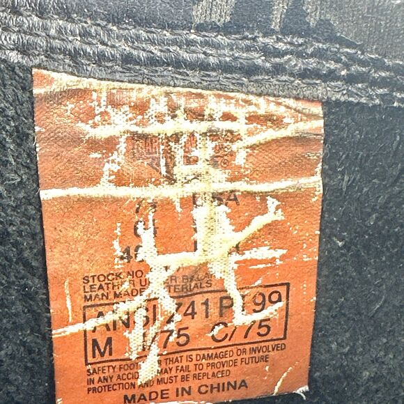 Harley Davidson Men's Black Leather Mega Conductor Motorcycle Boots Size 7.5 - Picture 12 of 16